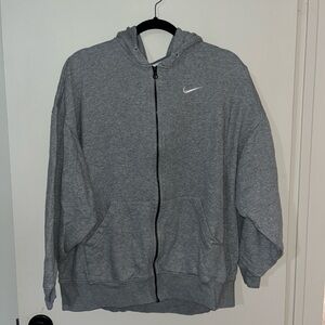 Nike Heather Gray Hoodie with Logo